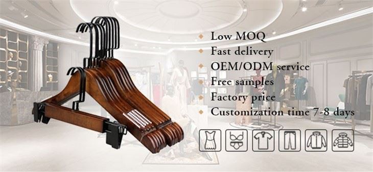Wooden Suit Hangers Solid Smooth Wood Clothes Hangers